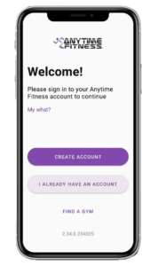 how to use anytime fitness workout app